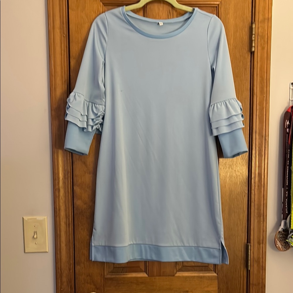 Light Blue Women's shift dress